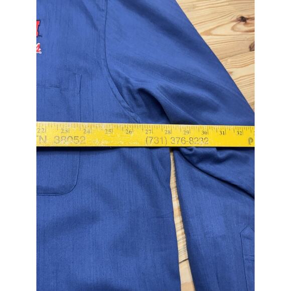 Ole Miss Vtg Button Down Blue Men’s Size 3X Club Colors 100% Cotton - Picture 5 of 8